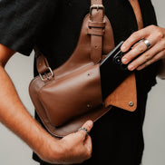 Lashasana Holster Bag— Cactus Leather