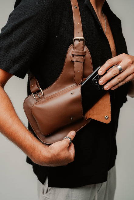 Lashasana Holster Bag— Cactus Leather
