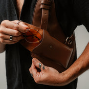 Lashasana Holster Bag— Cactus Leather