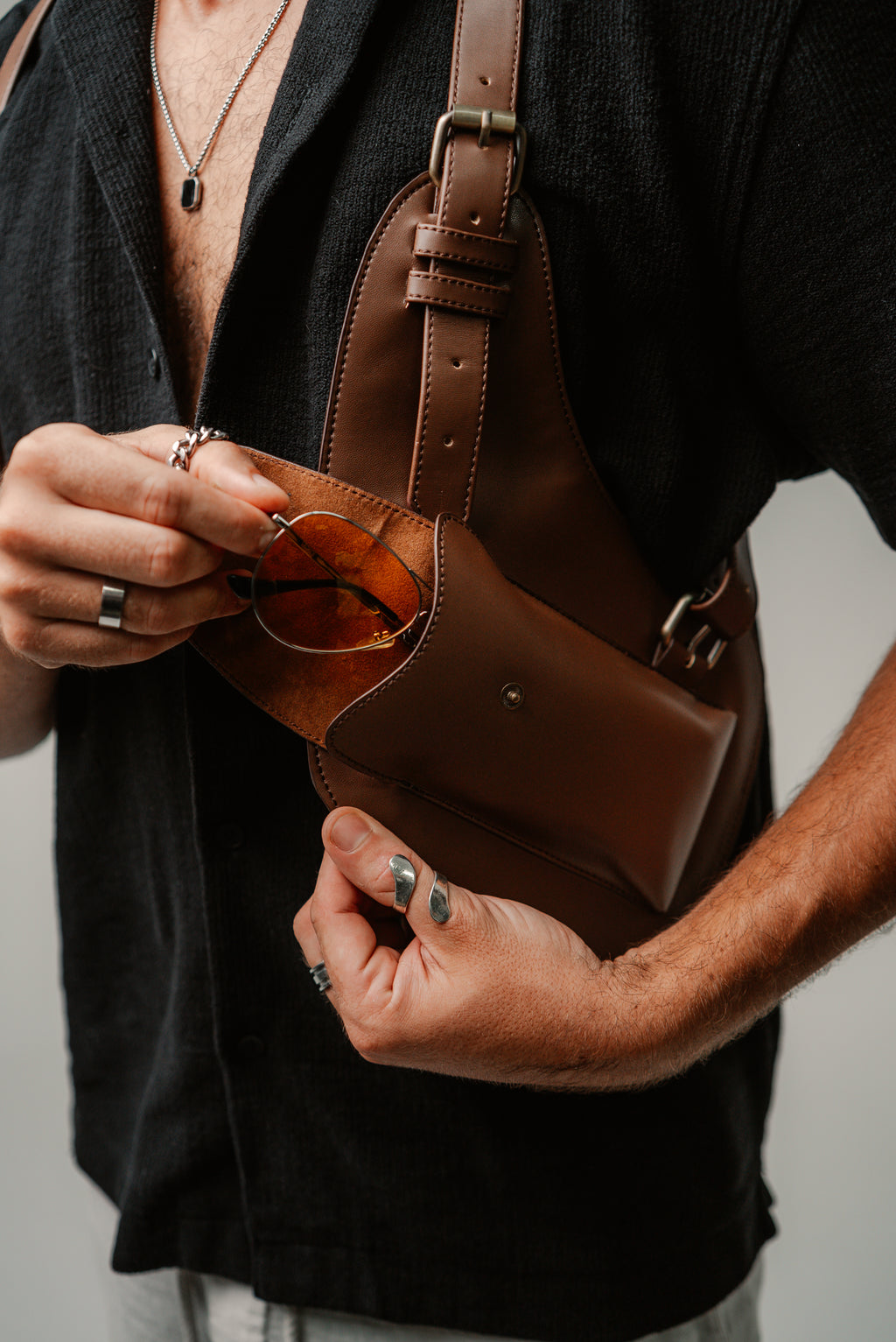 Lashasana Holster Bag— Cactus Leather