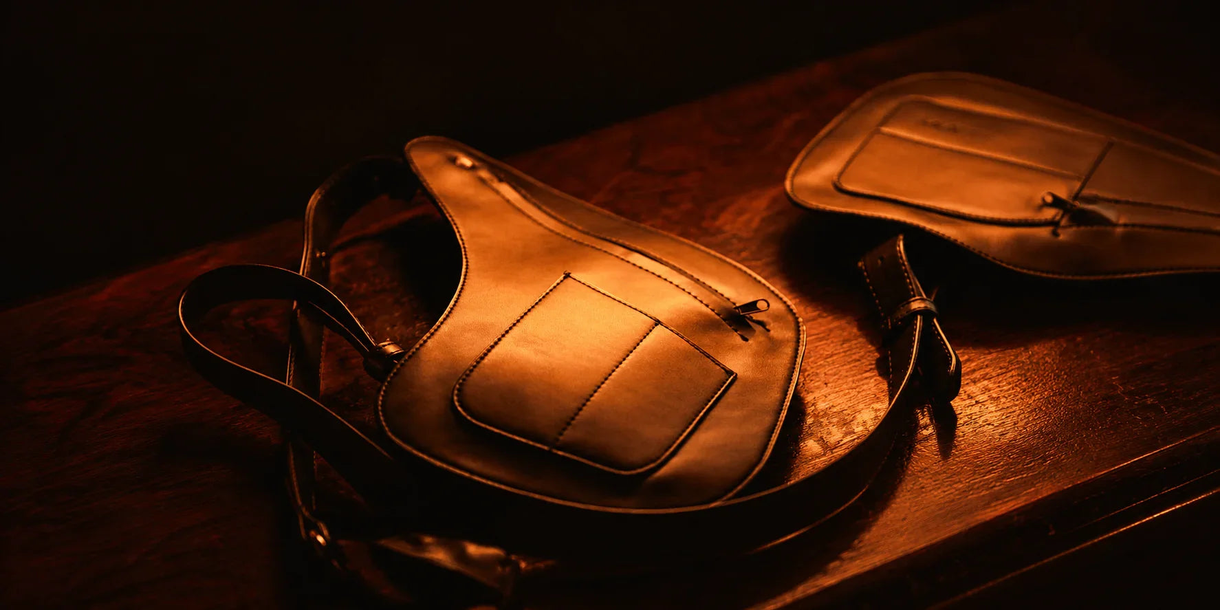 Black holster bag back
